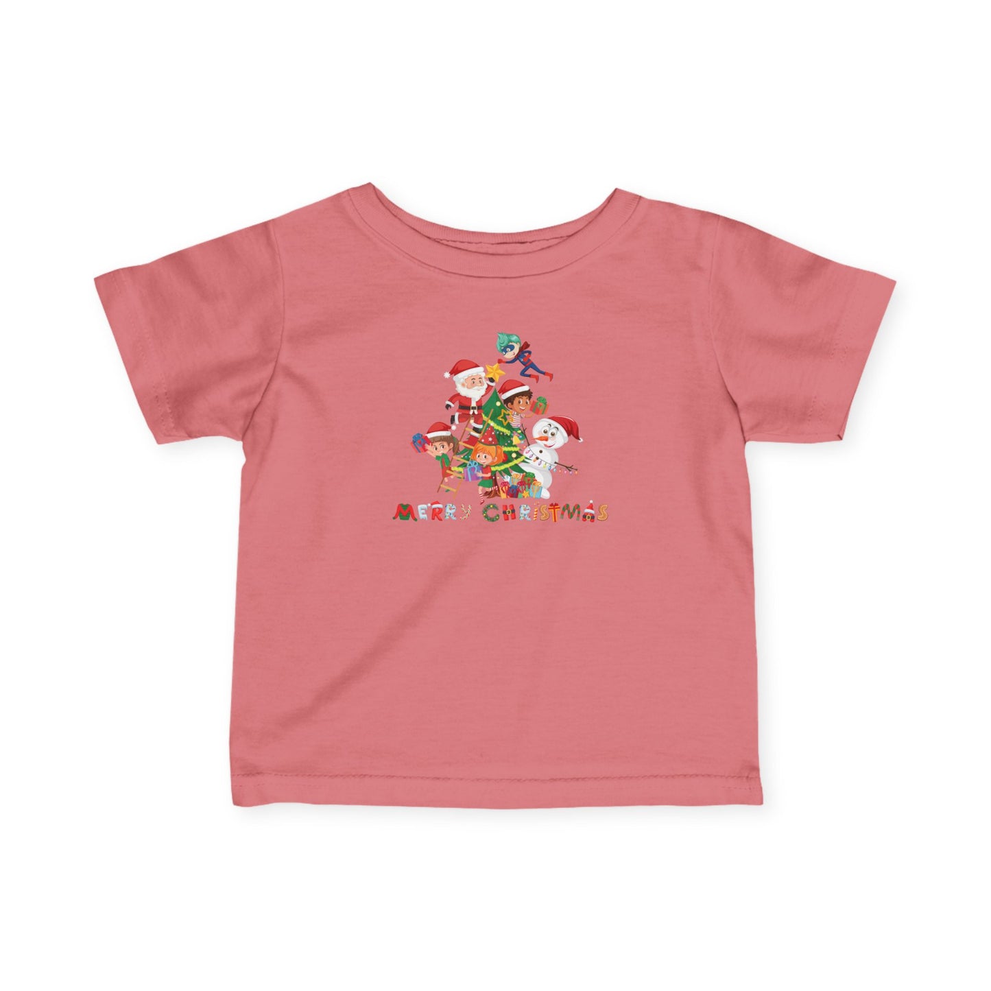 Infant Fine Jersey Tee - Super kiddo making christmas tree with text - [[{"value":"Wonderwear Kid"}]]