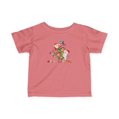 Infant Fine Jersey Tee - Super kiddo making christmas tree with text - [[{"value":"Wonderwear Kid"}]]