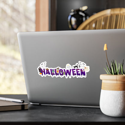 Halloween Kiss-Cut Vinyl Decals – Holloween word Printify