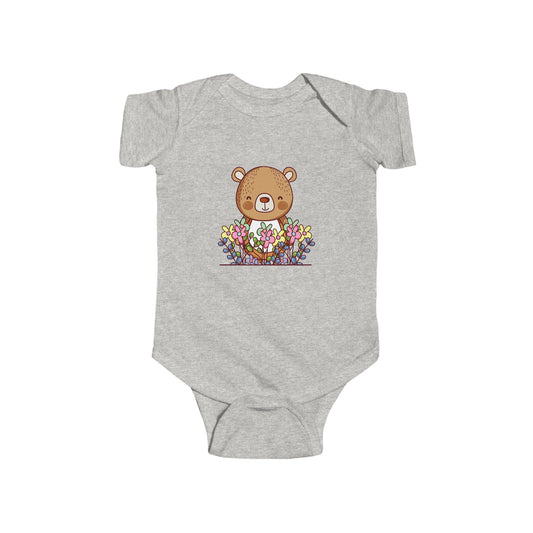 Infant Fine Jersey Bodysuit - Cute bear