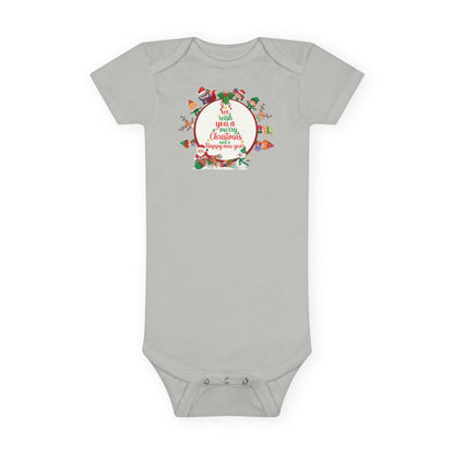 Baby Short Sleeve Onesie - We wish you a merry christmas - [[{"value":"Wonderwear Kid"}]]