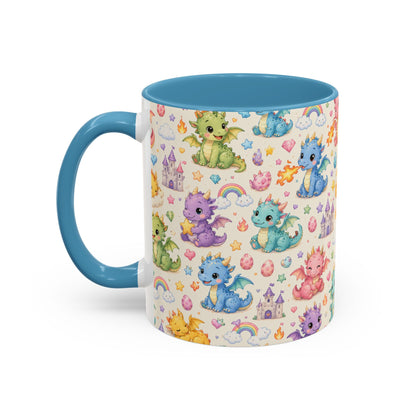 Accent Coffee Mug  (11/15 oz) - Baby Dragon Fantasy
