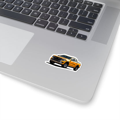 Kiss-Cut Stickers - Orange Truck Printify