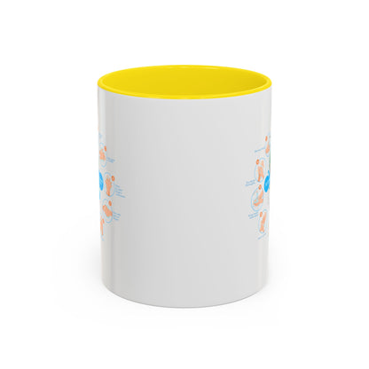 Accent Coffee Mug - Super kiddo hand washing steps - [[{"value":"Wonderwear Kid"}]]