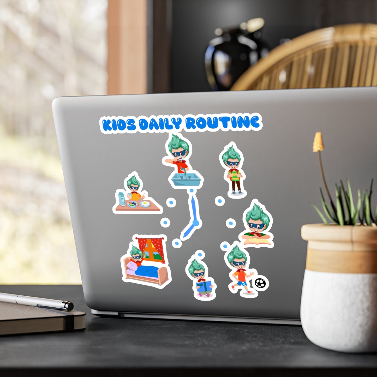 Halloween Kiss-Cut Vinyl Decals – Super kiddo daily routine - [[{"value":"Wonderwear Kid"}]]