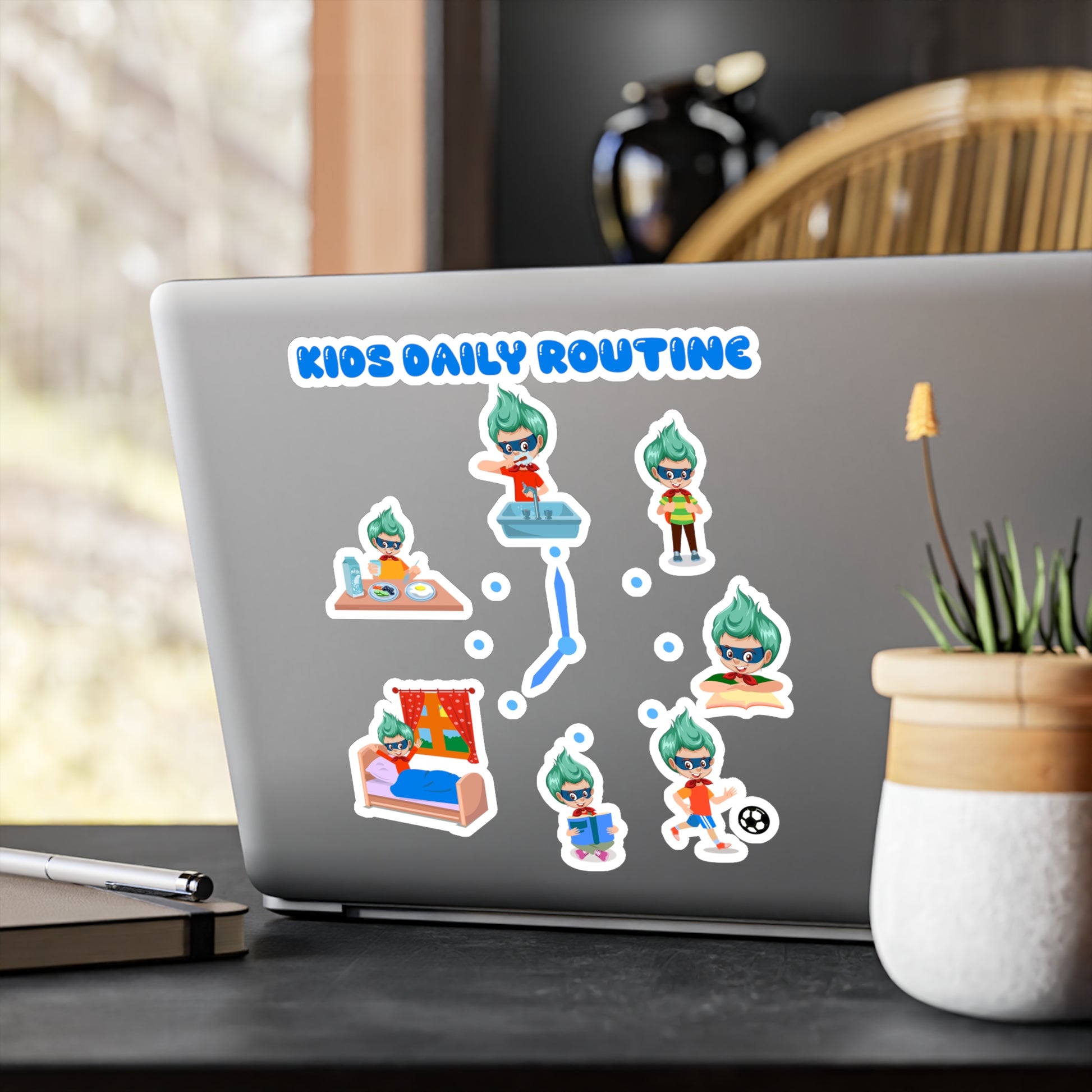 Halloween Kiss-Cut Vinyl Decals – Super kiddo daily routine - [[{"value":"Wonderwear Kid"}]]