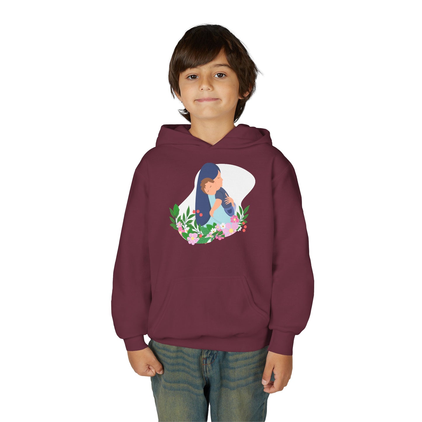 Youth Heavy Blend Hooded Sweatshirt - Mothers love