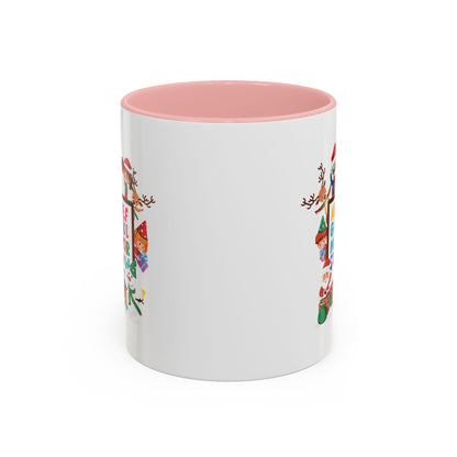 Accent Coffee Mug - Christmas alphabet with super kiddo - [[{"value":"Wonderwear Kid"}]]