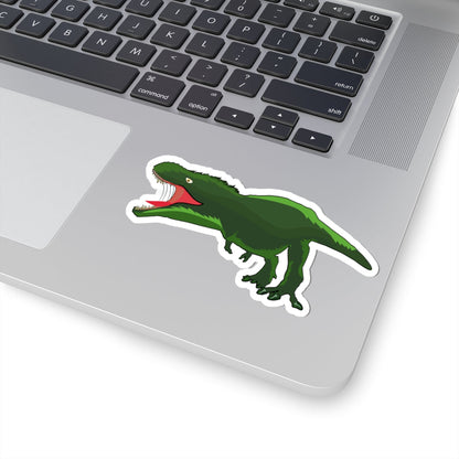 Kiss-Cut Vinyl Decals - Tyrannosaurus Angry Printify