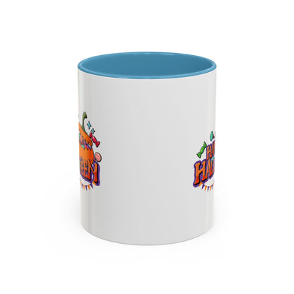 Accent Coffee Mug - Happy halloween banner Printify