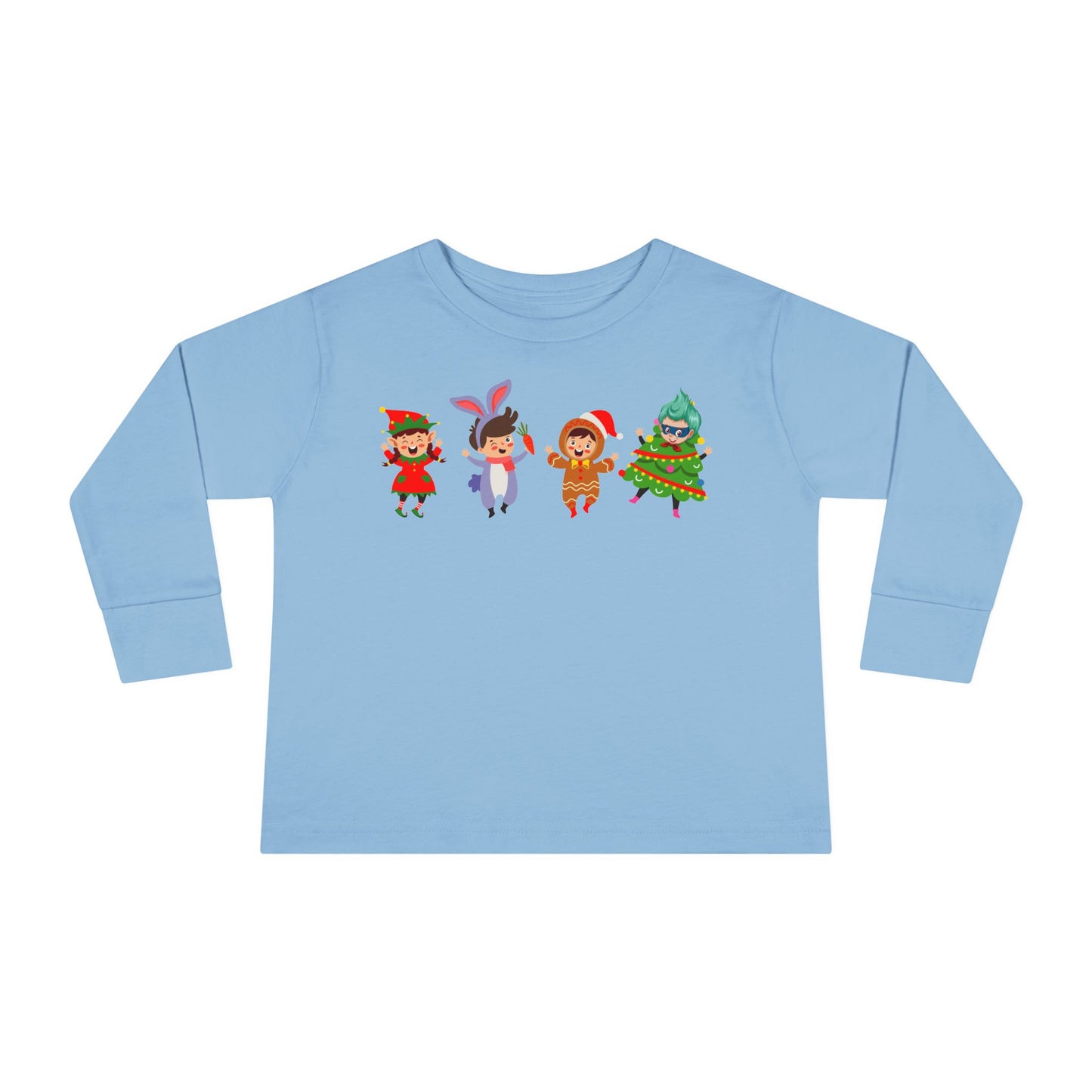 Toddler Long Sleeve Tee - Super kiddo in christmas tree attire - [[{"value":"Wonderwear Kid"}]]