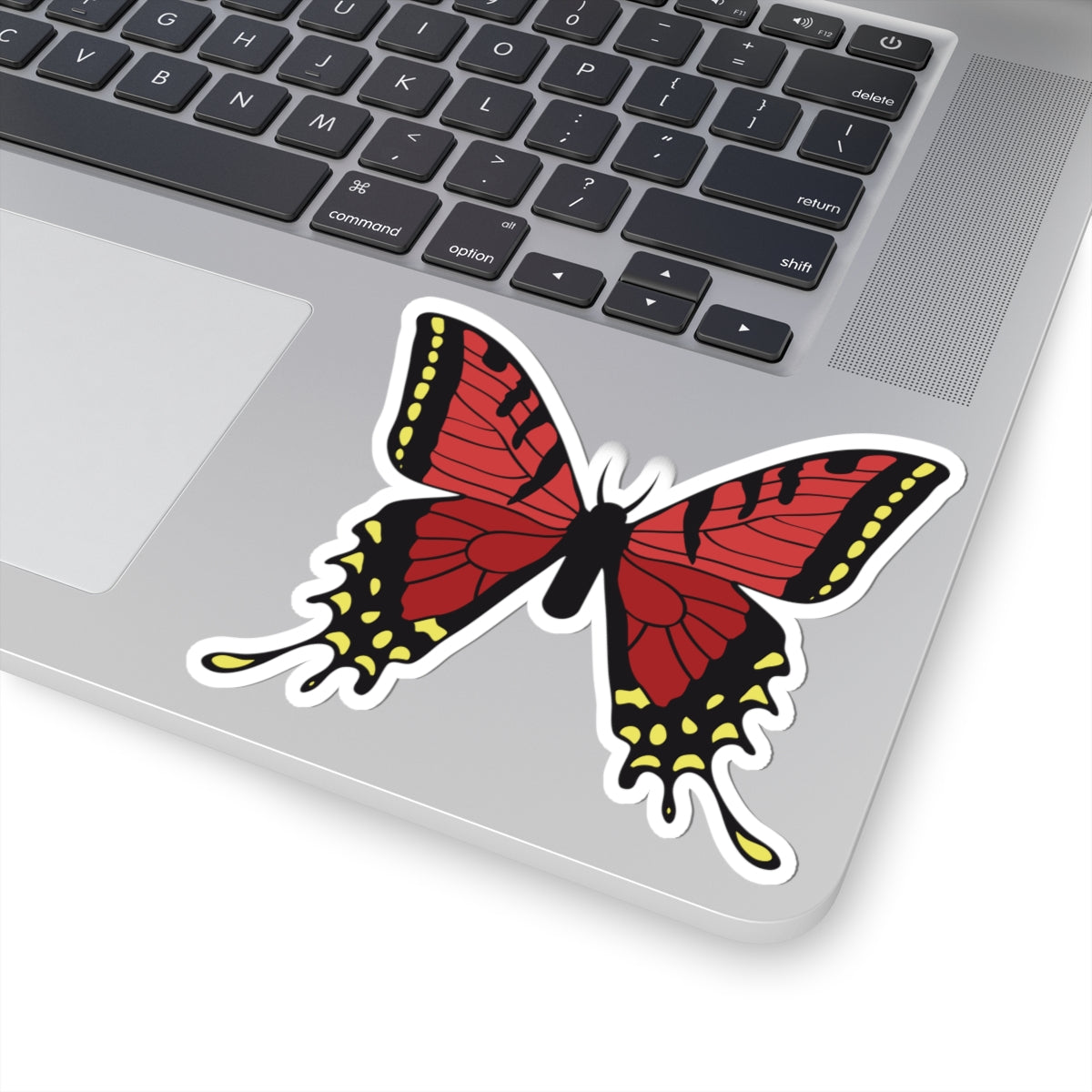 Kiss-Cut Stickers - Red butterfly