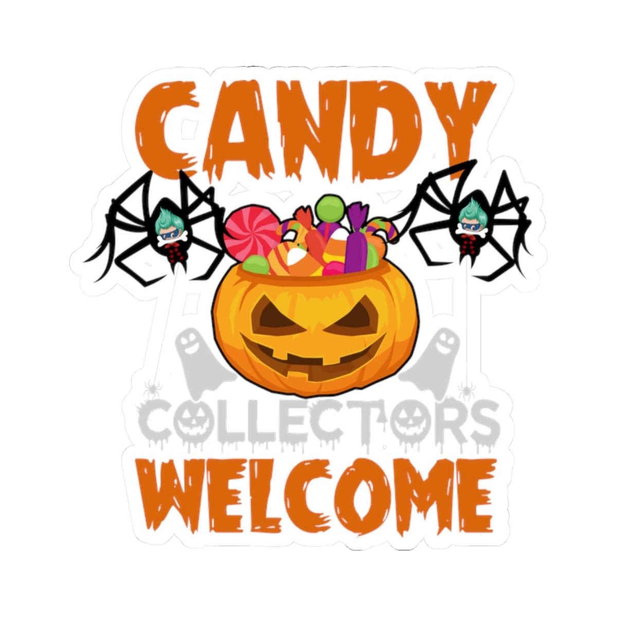 Kiss-Cut Stickers - Candy collectors by super kiddo Printify