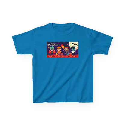 Kids Heavy Cotton™ Tee - Super kiddo with friends on holloween - [[{"value":"Wonderwear Kid"}]]