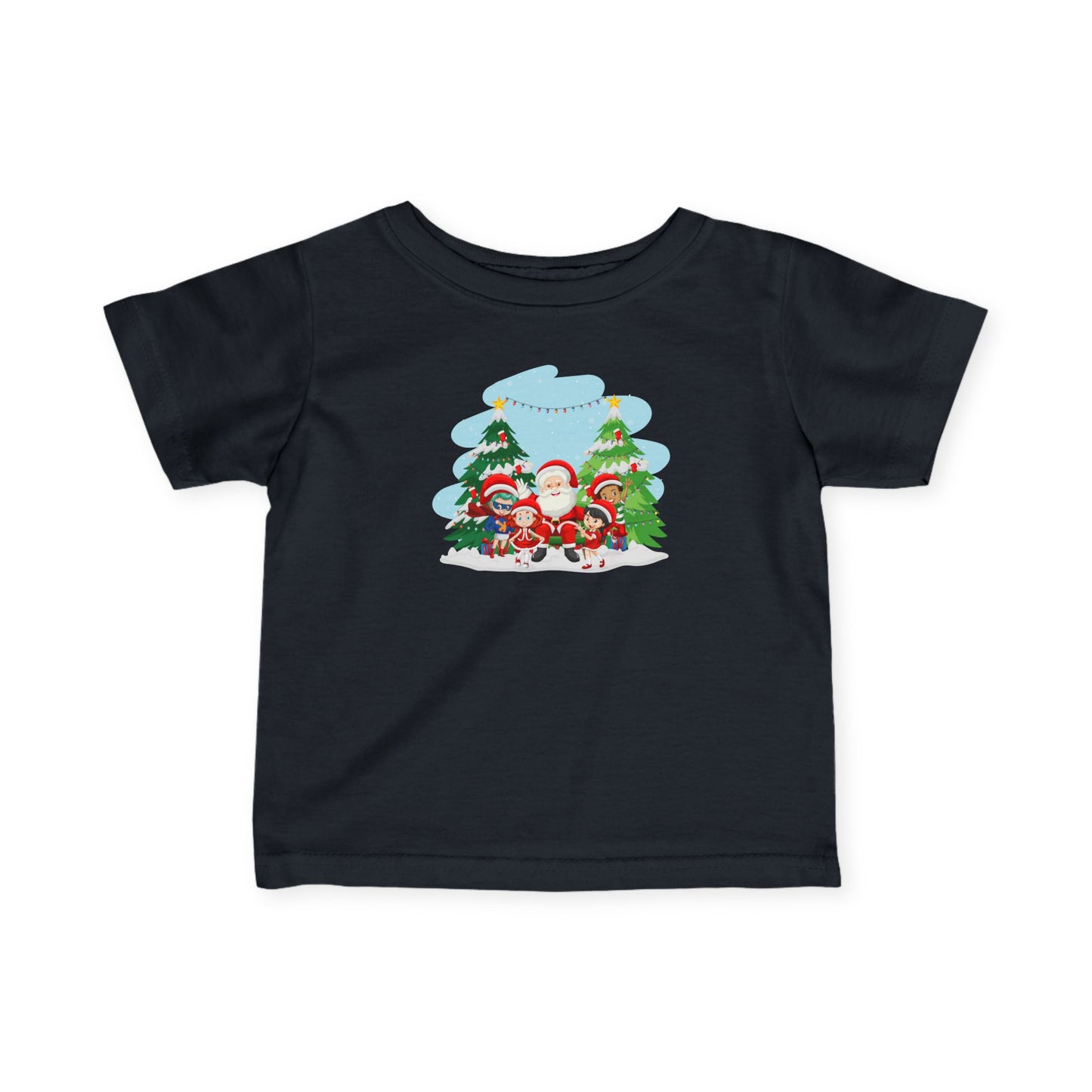 Infant Fine Jersey Tee - Super kiddo with santa claus - [[{"value":"Wonderwear Kid"}]]
