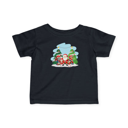 Infant Fine Jersey Tee - Super kiddo with santa claus - [[{"value":"Wonderwear Kid"}]]
