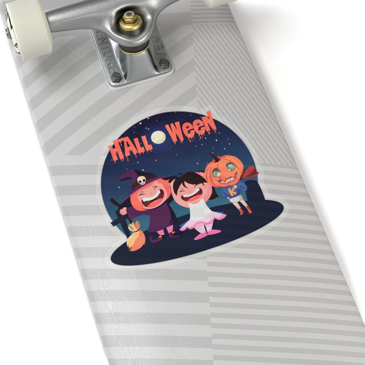 Kiss-Cut Stickers - Super kiddo wearing pumpkin - [[{"value":"Wonderwear Kid"}]]
