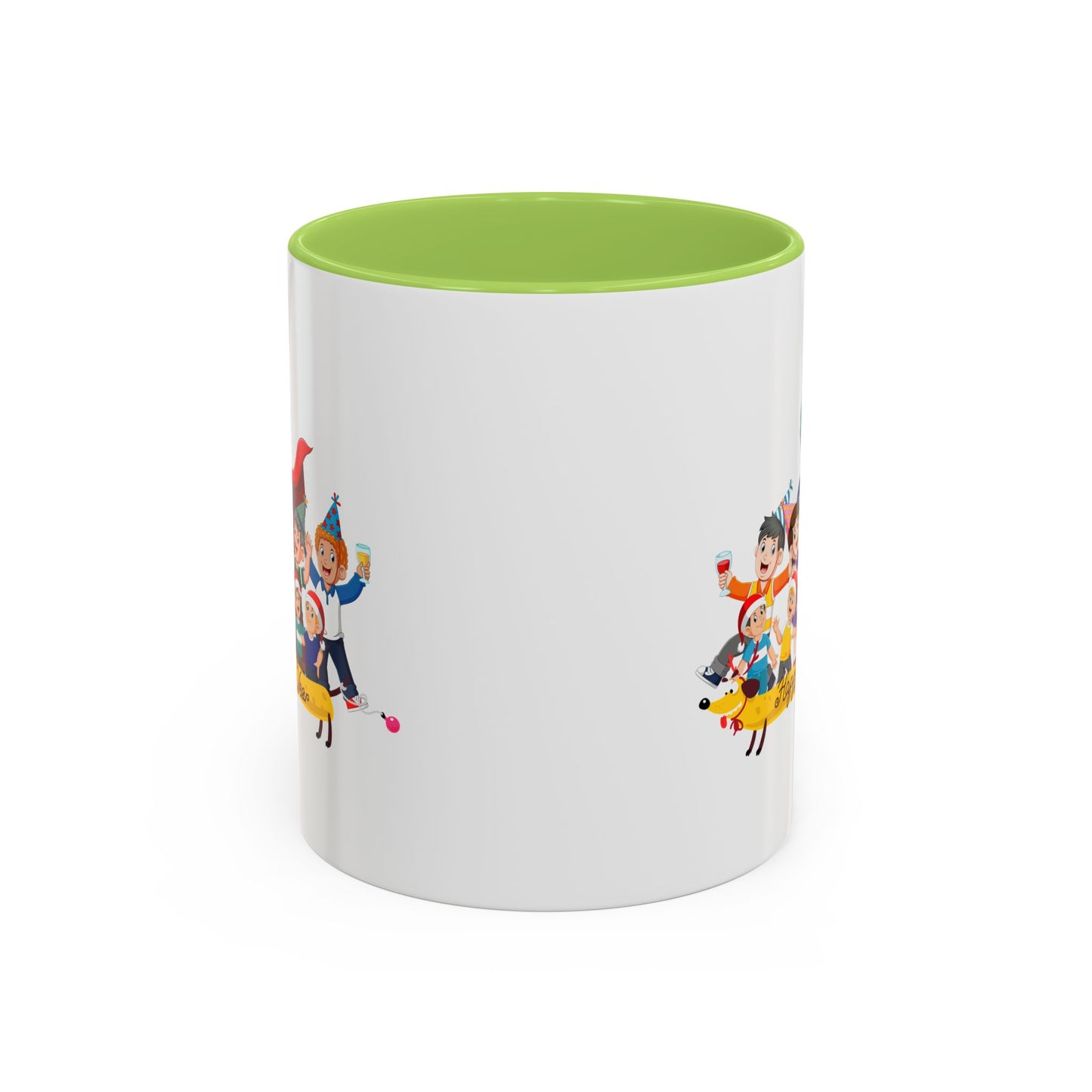 Accent Coffee Mug - Happy new year with friends