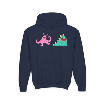 Youth Heavy Blend Hooded Sweatshirt - Joyful monster Printify