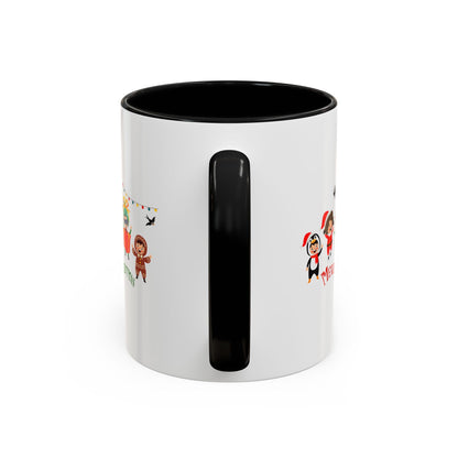 Accent Coffee Mug - Merry christmas by super kiddo and friends - [[{"value":"Wonderwear Kid"}]]