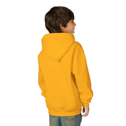 Youth hoodie with bold tiger design Printify