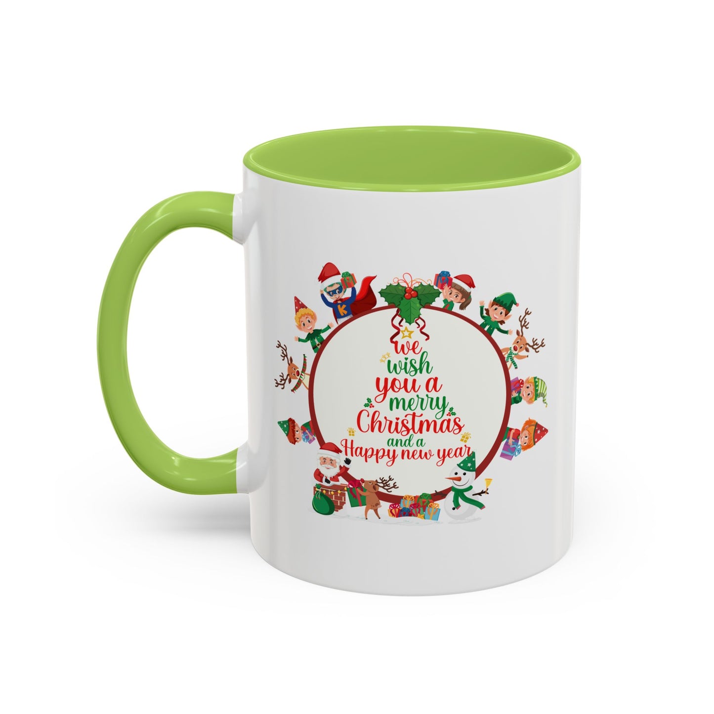 Accent Coffee Mug - We wish you a merry christmas