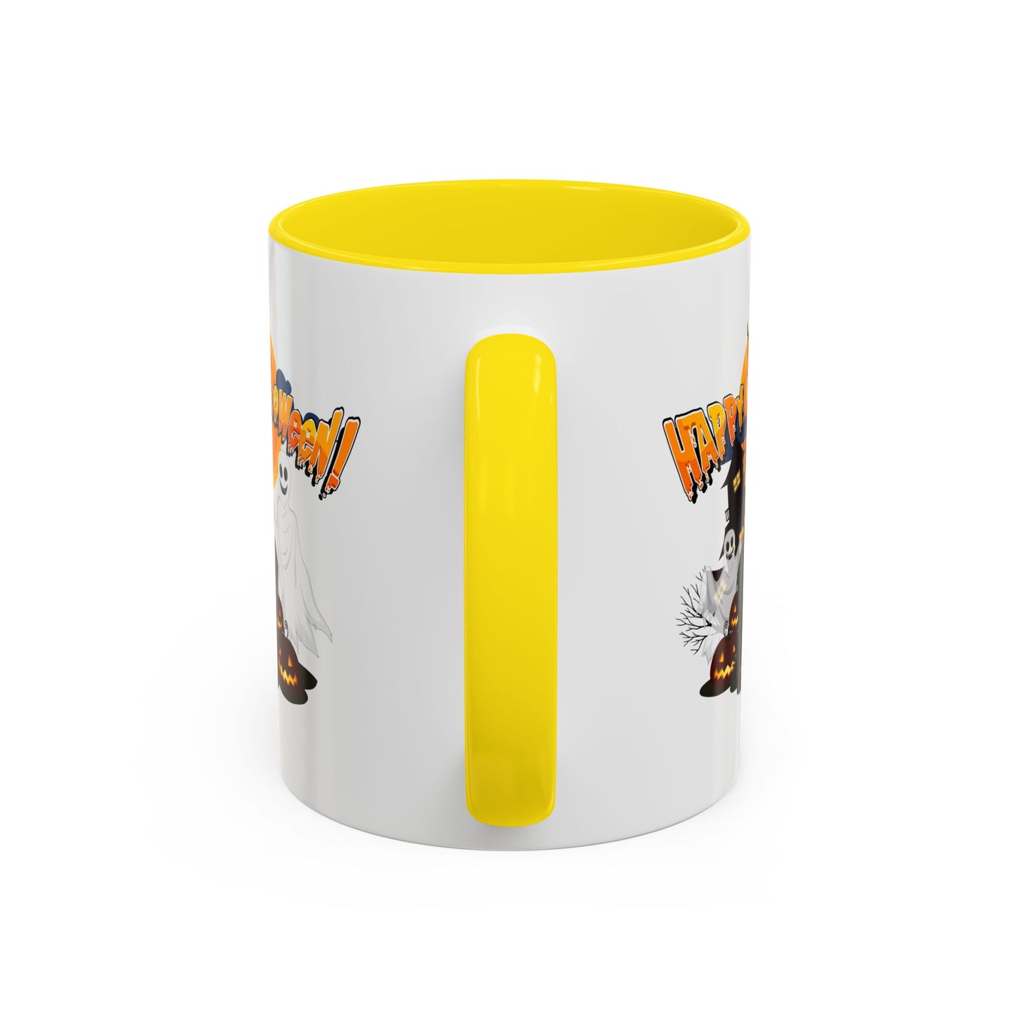 Accent Coffee Mug - Happy holloween - cemetery