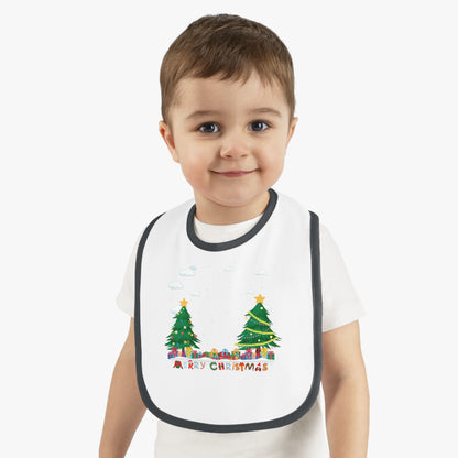 Baby Bib - Christmas and snowing - [[{"value":"Wonderwear Kid"}]]