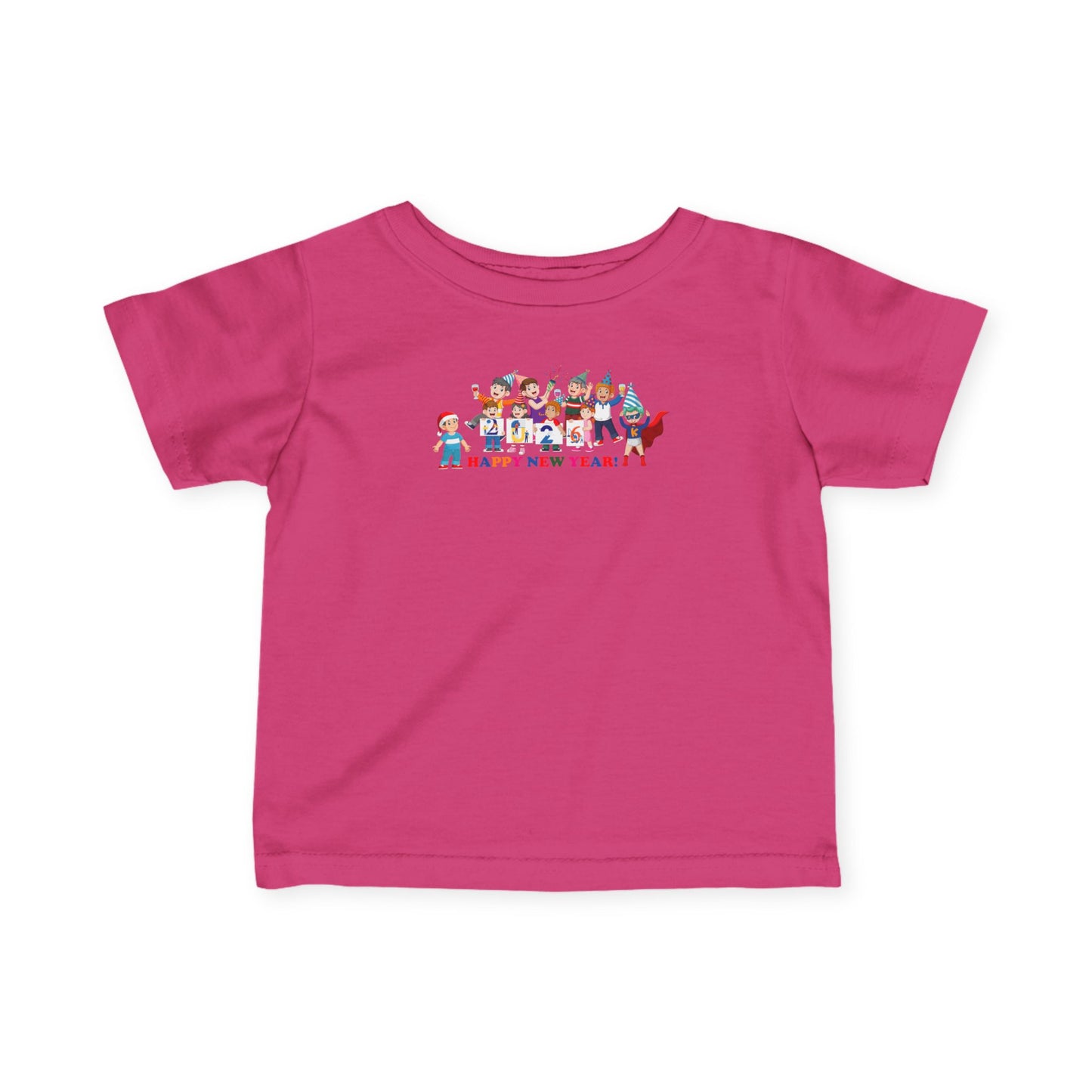 Infant Fine Jersey Tee - Happy new year from super kiddo - [[{"value":"Wonderwear Kid"}]]