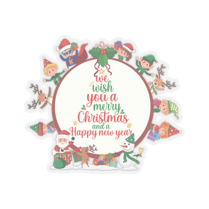 Kiss-Cut Stickers - We wish you a merry christmas - [[{"value":"Wonderwear Kid"}]]