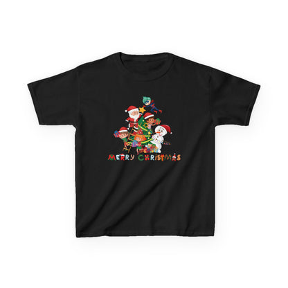 Kids Heavy Cotton™ Tee - Super kiddo making christmas tree with text - [[{"value":"Wonderwear Kid"}]]