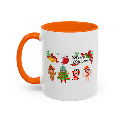 Accent Coffee Mug - Merry christmas from super kid - [[{"value":"Wonderwear Kid"}]]