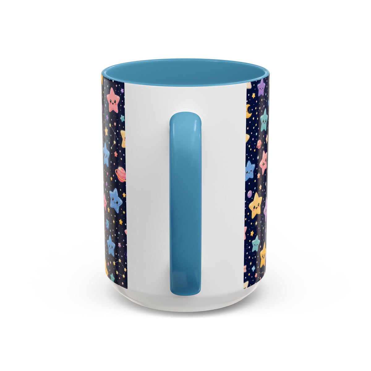 Accent Coffee Mug  (11/15 oz) - Kawaii Pastel Cosmic Night
