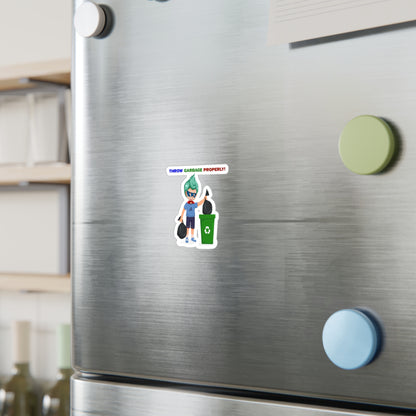 Halloween Kiss-Cut Vinyl Decals – Super kiddo taking trash out - [[{"value":"Wonderwear Kid"}]]