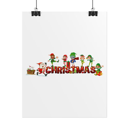 Rolled Posters - Christmas with santa claus and friends - [[{"value":"Wonderwear Kid"}]]