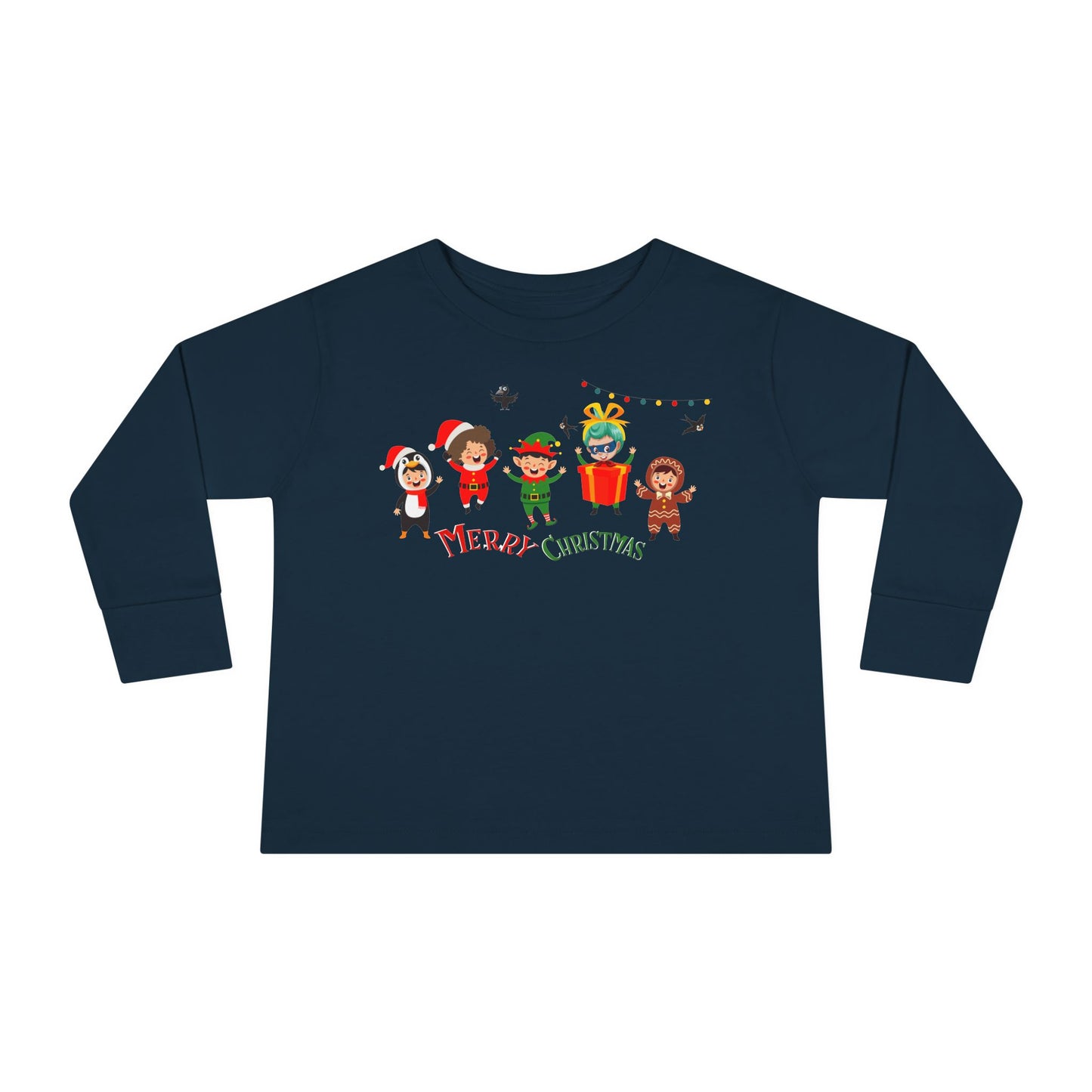 Toddler Long Sleeve Tee - Merry christmas by super kiddo and friends - [[{"value":"Wonderwear Kid"}]]