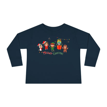 Toddler Long Sleeve Tee - Merry christmas by super kiddo and friends - [[{"value":"Wonderwear Kid"}]]