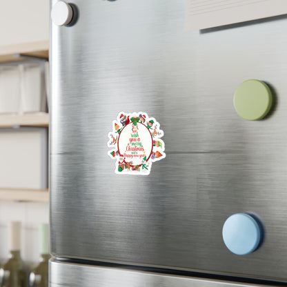 Christmas Kiss-Cut Vinyl Decals – We wish you a merry christmas - [[{"value":"Wonderwear Kid"}]]