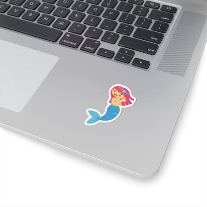 Kiss-Cut Stickers - mermaid blue tail Printify