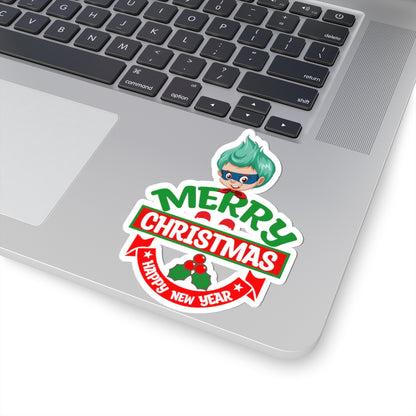 Kiss-Cut Stickers - Merry chridtmas from super kiddo - [[{"value":"Wonderwear Kid"}]]