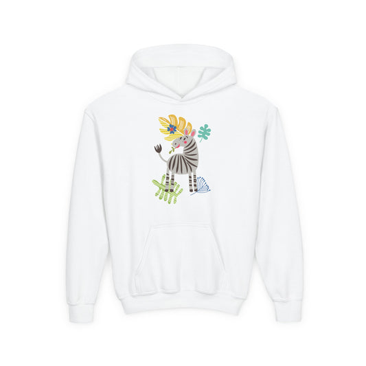 Youth Heavy Blend Hooded Sweatshirt -Zebra
