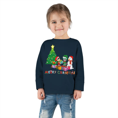 Toddler Long Sleeve Tee - Super kiddo preparing gifts - [[{"value":"Wonderwear Kid"}]]