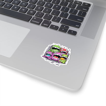 Kiss-Cut Stickers - Cool Monsters Printify