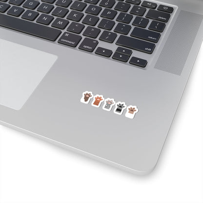 Kiss-Cut Vinyl Decals - Group of paw Printify