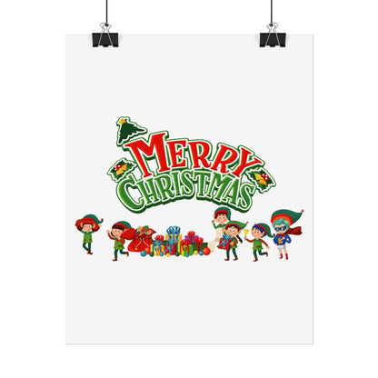 Rolled Posters - Merry christmas from super friends - [[{"value":"Wonderwear Kid"}]]
