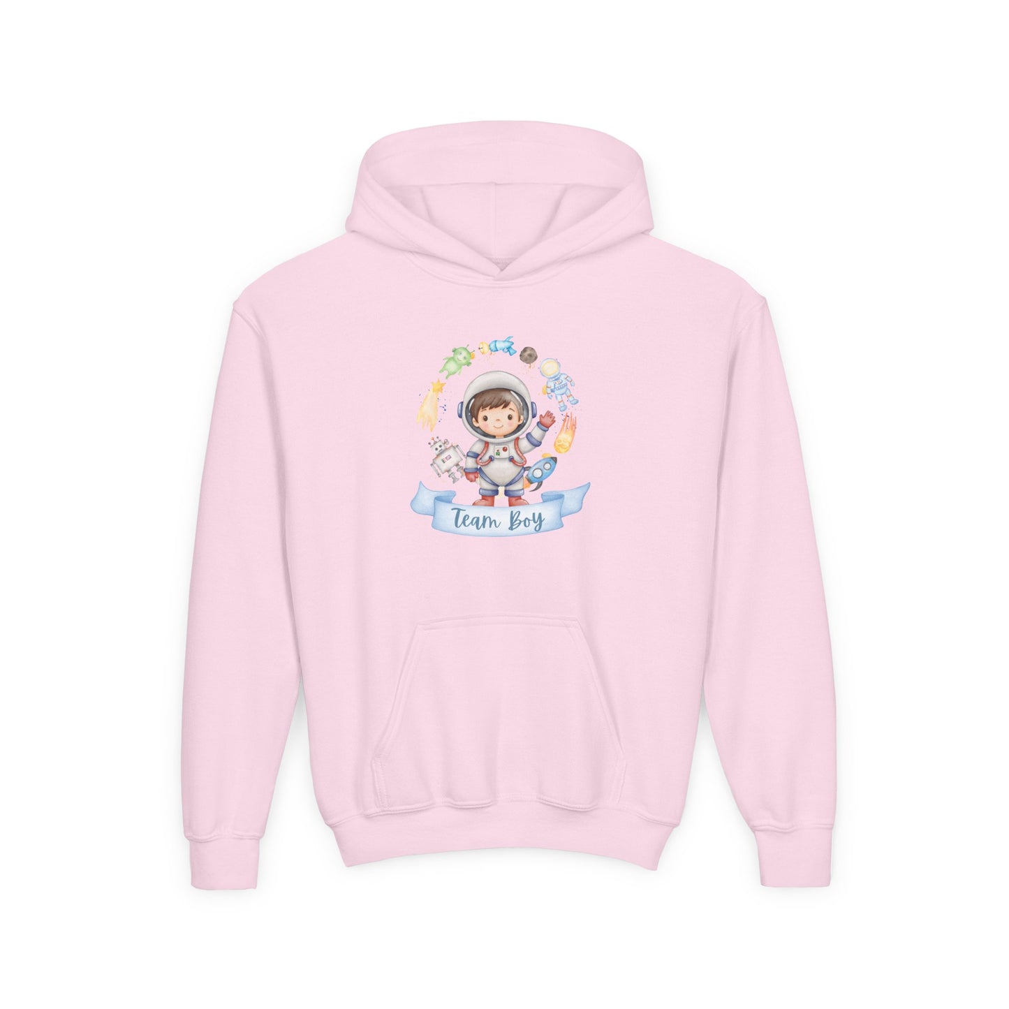 Youth Heavy Blend Hooded Sweatshirt - Astronaut Adventures