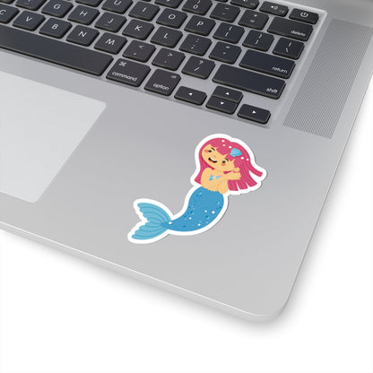 Kiss-Cut Stickers - mermaid blue tail Printify