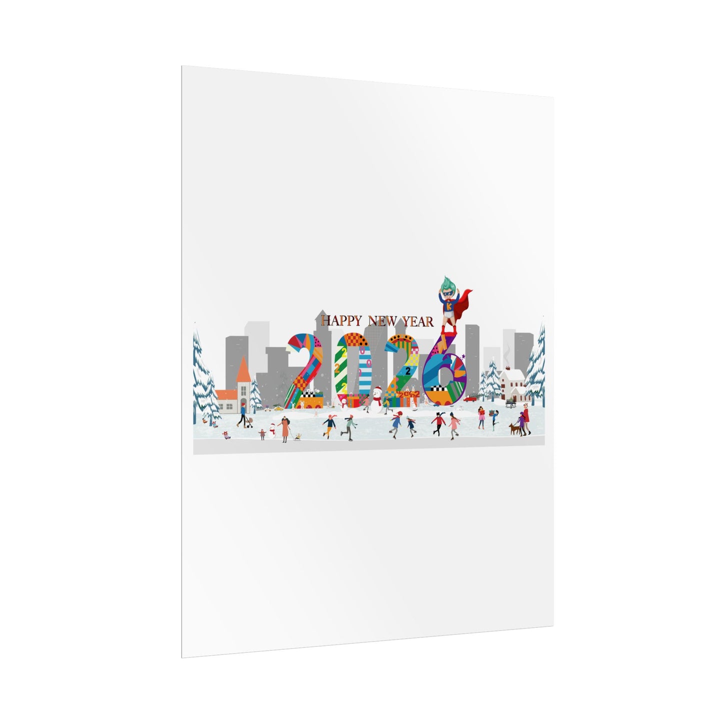 Rolled Posters - Happy 2026 - [[{"value":"Wonderwear Kid"}]]