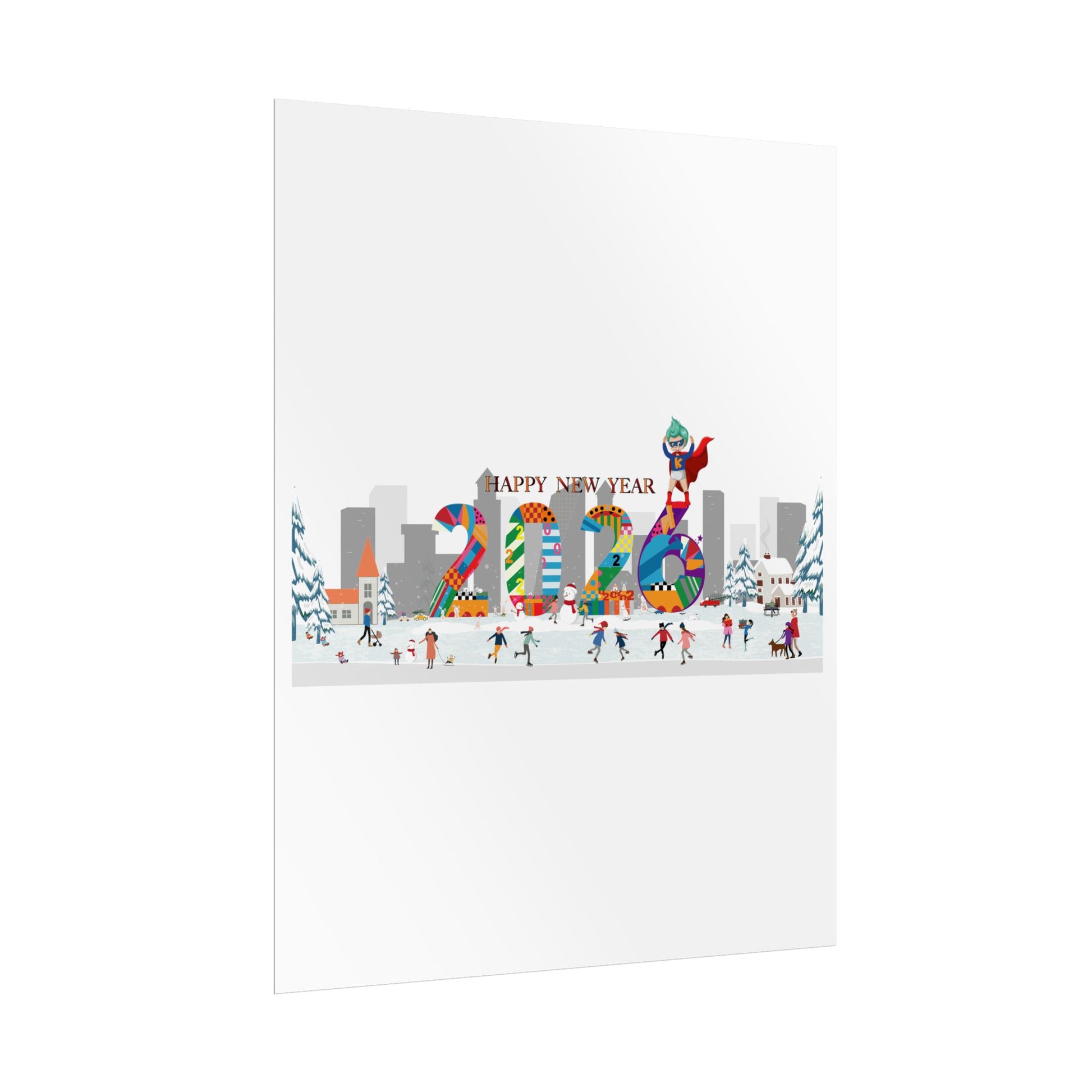 Rolled Posters - Happy 2026 - [[{"value":"Wonderwear Kid"}]]