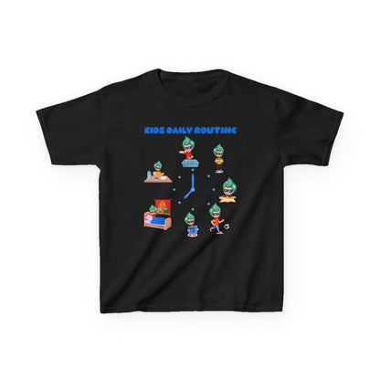 Kids Heavy Cotton™ Tee - Super kiddo daily routine - [[{"value":"Wonderwear Kid"}]]